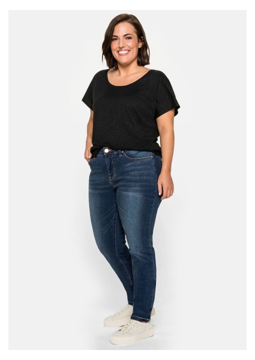 Sheego džinsai su kūno formavimo šortukais