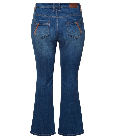 Stilingi Sheego džinsai su plėšymo efektais