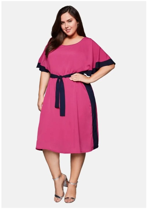 Ryški Sheego šifono suknelė