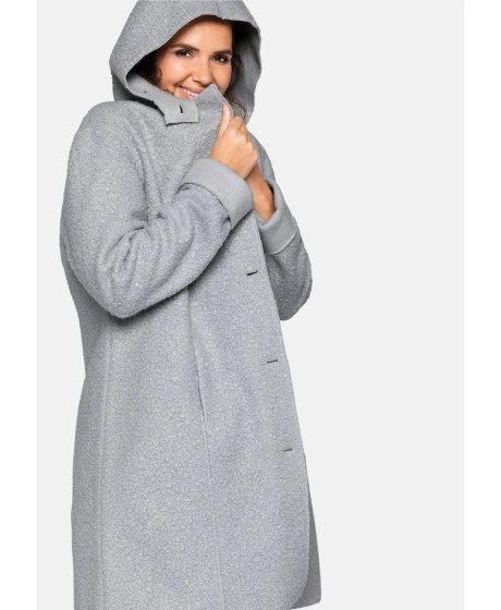 Garbanoto bouclé Sheego paltas be pamušalo