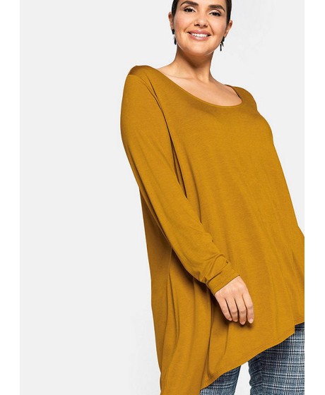 Sheego trikotažo palaidinė asimetriniu kraštu