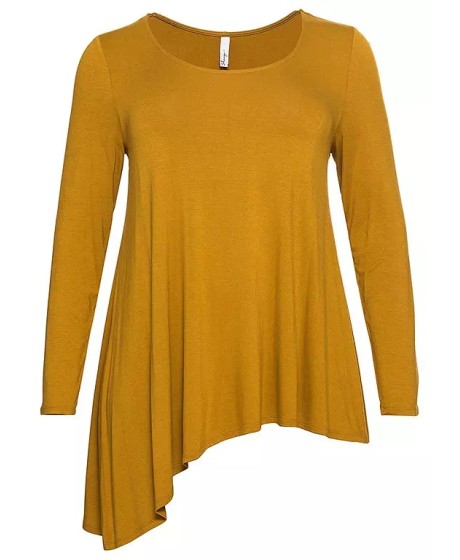 Sheego trikotažo palaidinė asimetriniu kraštu