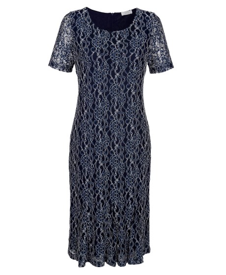 Elegantiška MONA nėrinių suknelė su pamušalu