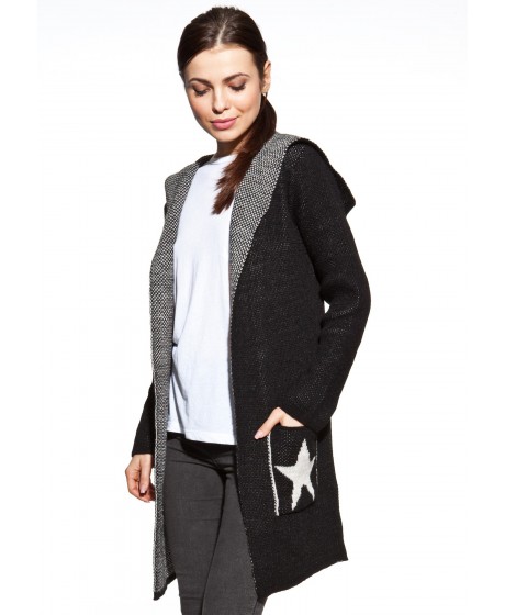 COSMO kardiganas su gobtuvu