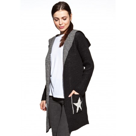 COSMO kardiganas su gobtuvu