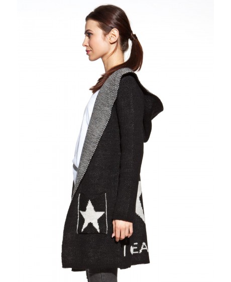 COSMO kardiganas su gobtuvu