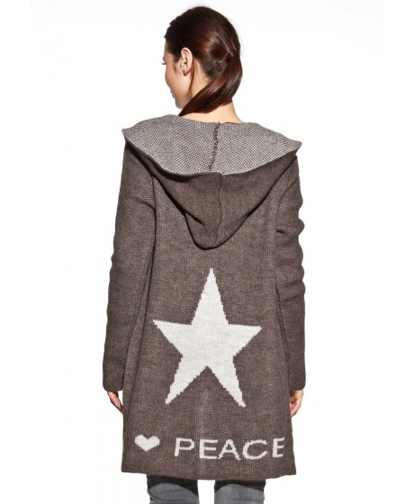 COSMO kardiganas su gobtuvu