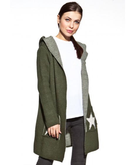 COSMO kardiganas su gobtuvu