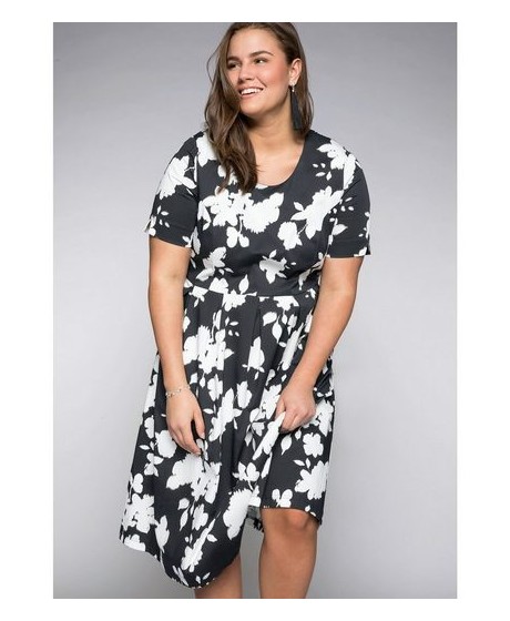 Sheego medvilnės suknelė su kūną formuojančiu apatiniu