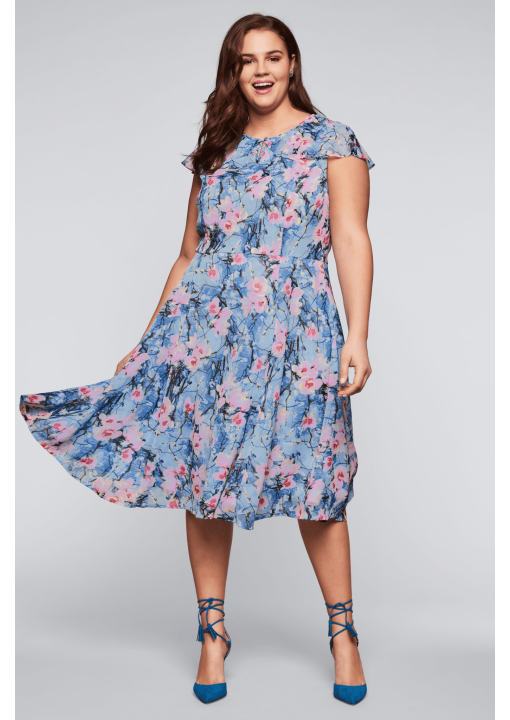 Gėlėta Joe Browns šifono suknelė Sheego - 1