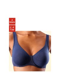 2-in-1 Petite Fleur mažinančių medvilnės liemenėlių komplektas  - 2