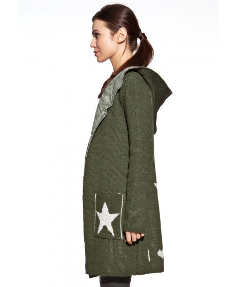 COSMO kardiganas su gobtuvu