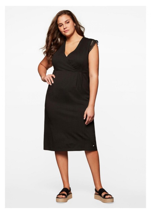 Sheego džersio suknelė su nėrinių intarpais Sheego - 1