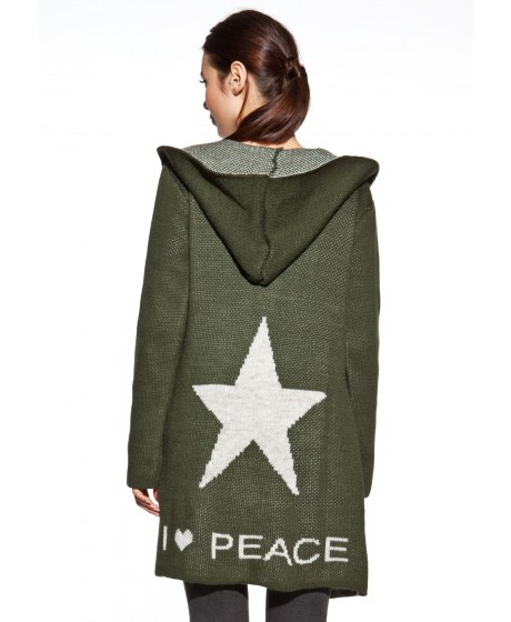 COSMO kardiganas su gobtuvu