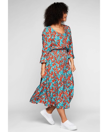 Ryški Sheego viskozės suknelė grafiniu raštu Sheego - 1