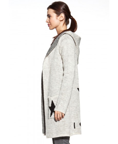 COSMO kardiganas su gobtuvu