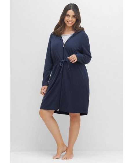 Jaukus Sheego chalatas su dvipusiu užtrauktuku