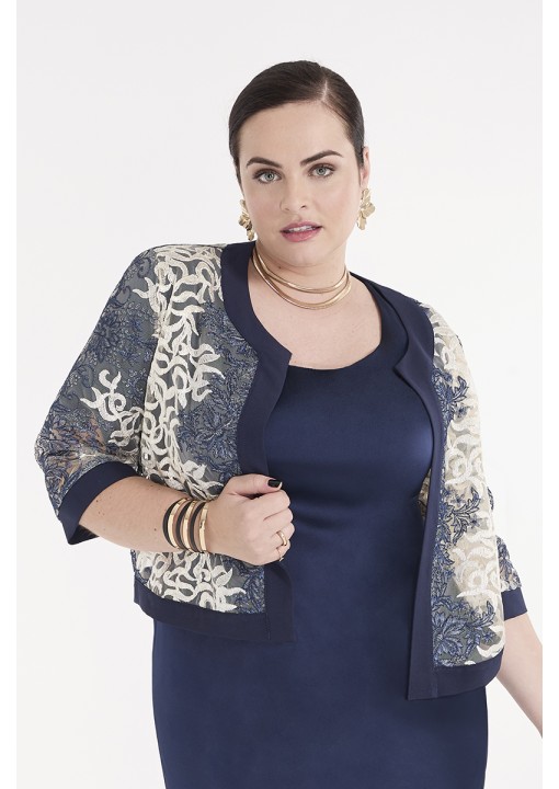 SPG WOMAN siuvinėto tiulio švarkelis