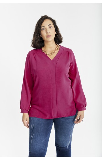 SPG WOMAN vienspalvė palaidinė ilgomis rankovėmis SPG WOMAN - 20