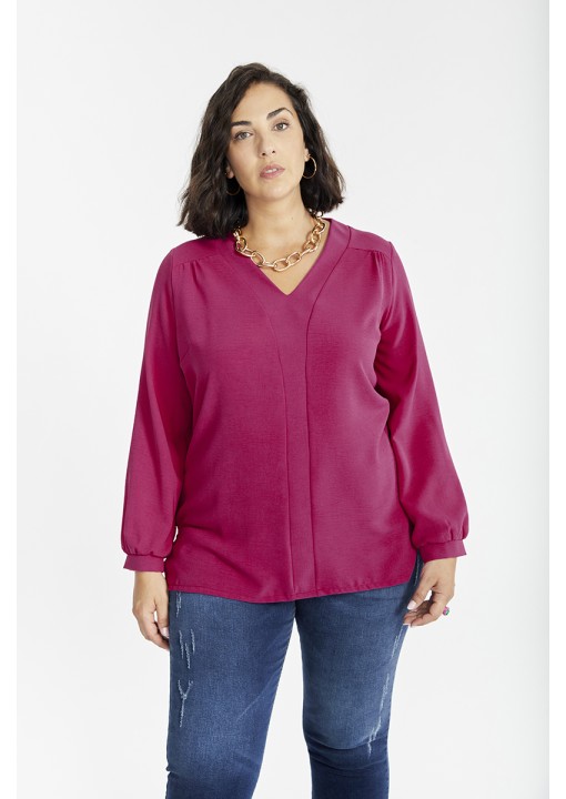 SPG WOMAN vienspalvė palaidinė ilgomis rankovėmis SPG WOMAN - 20