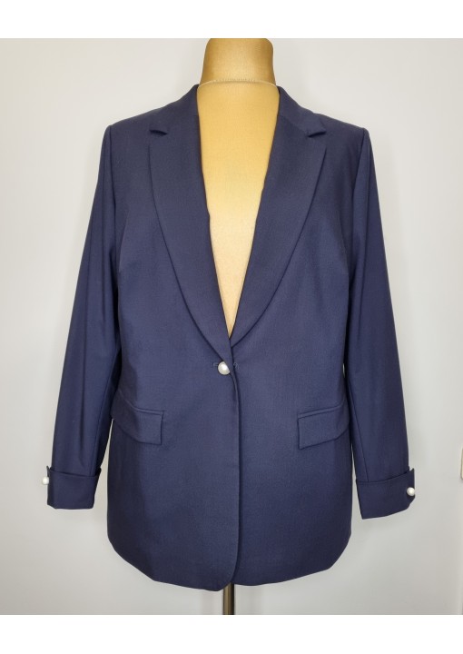 Klasikinis MONA švarkas su perlų imitacijos sagomis  - 1