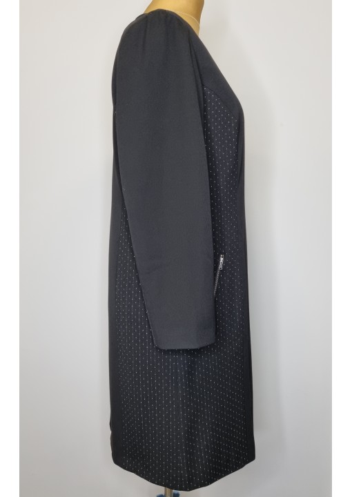 Kombinuotų audinių ilgas Sheego švarkas