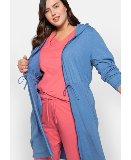 Sheego kilpinis chalatas su gobtuvu