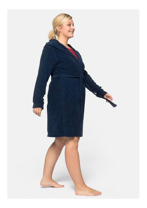 Kilpinis Sheego chalatas su gobtuvu