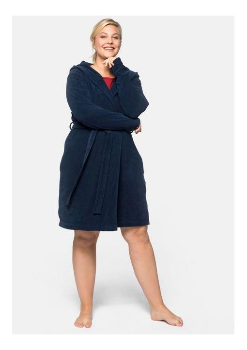 Kilpinis Sheego chalatas su gobtuvu