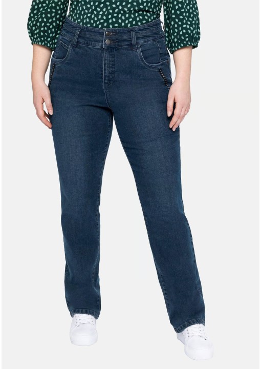 Tiesaus kirpimo Sheego džinsai aukštu juomeniu