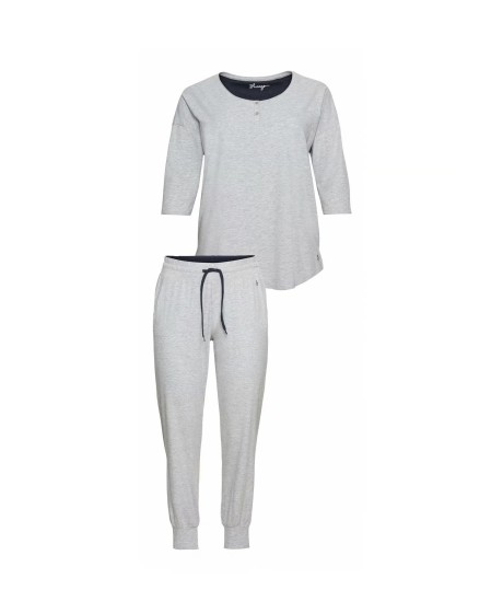 Sheego medvilnės pižama su ilgomis kelnėmis