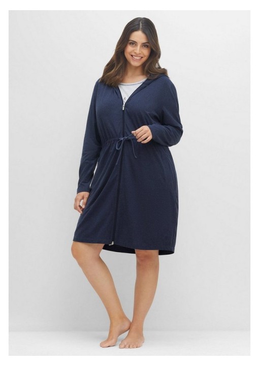 Sheego trikotažo chalatas su gobtuvu