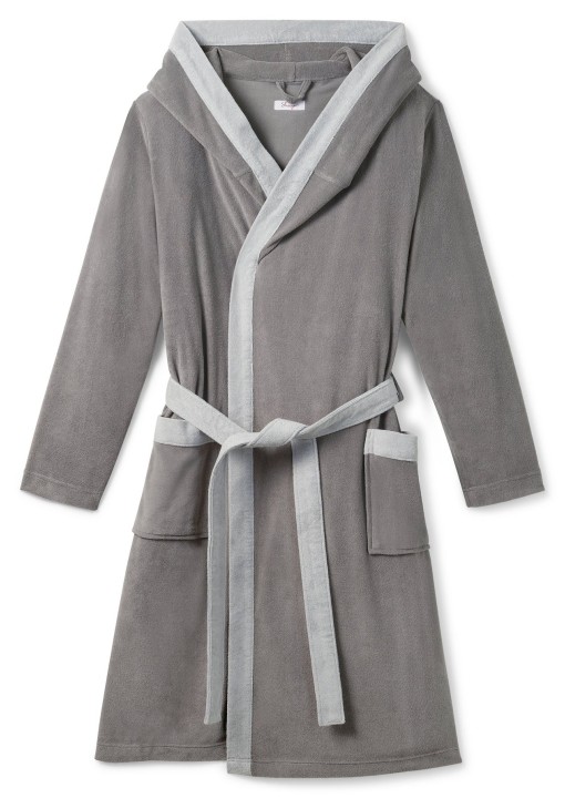 Sheego kilpinis chalatas su gobtuvu