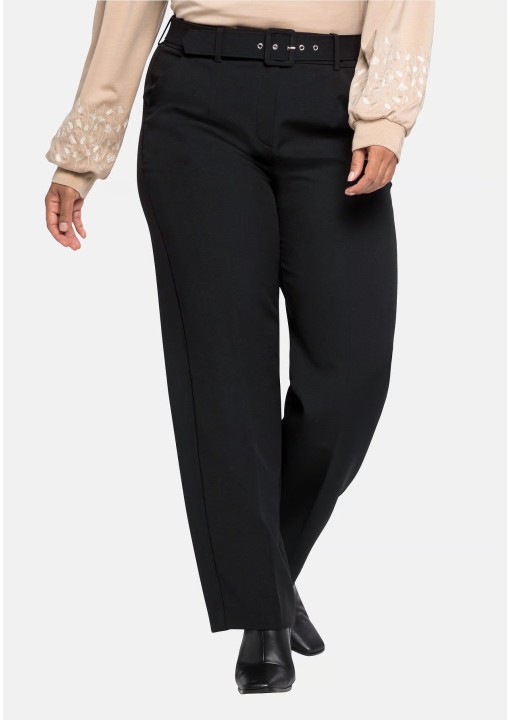 Klasikinės Sheego kelnės su diržu