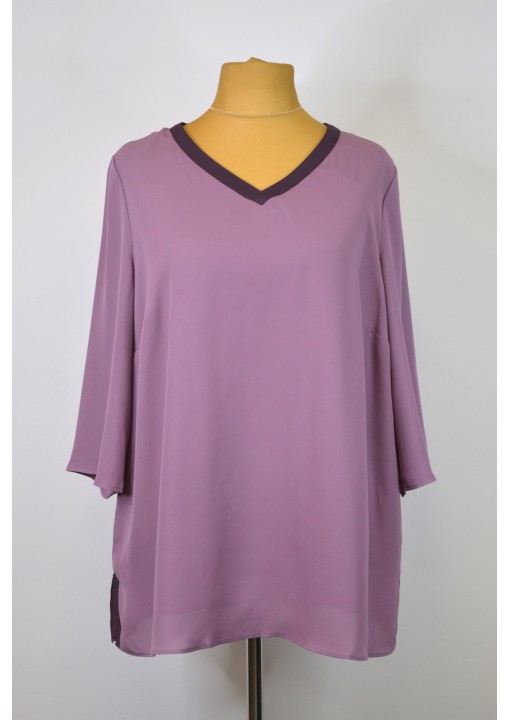 Sheego šifono tunika 3/4 ilgio rankovėmis