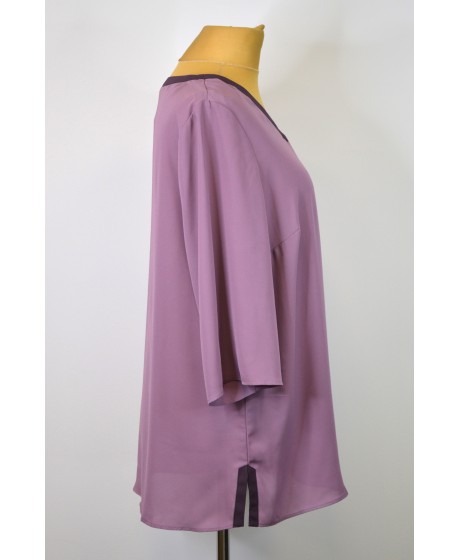 Sheego šifono tunika 3/4 ilgio rankovėmis