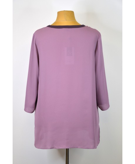 Sheego šifono tunika 3/4 ilgio rankovėmis