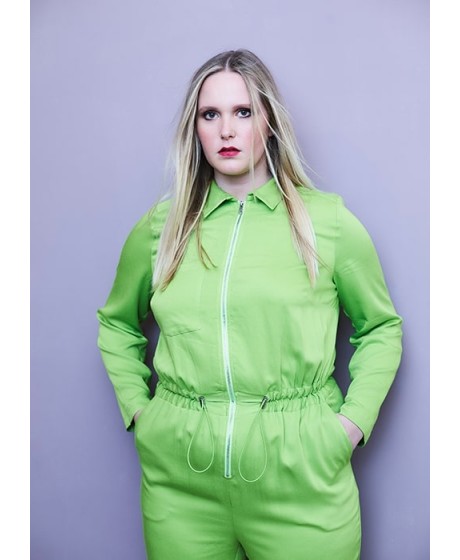 Ryškus Sheego by Miyabi Kawai viskozės kombinezonas