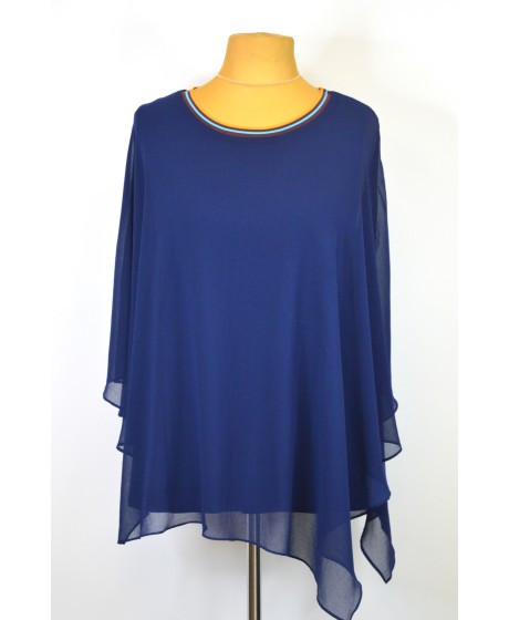 Sheego tunika su virutiniu šifono sluoksniu