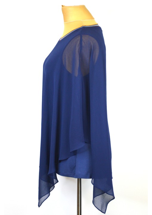 Sheego tunika su viršutiniu šifono sluoksniu