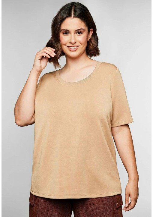 Sheego švelnūs marškinėliai trumpomis rankovėmis