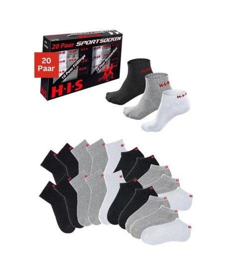 H.I.S kojinių komplektas (20 porų)