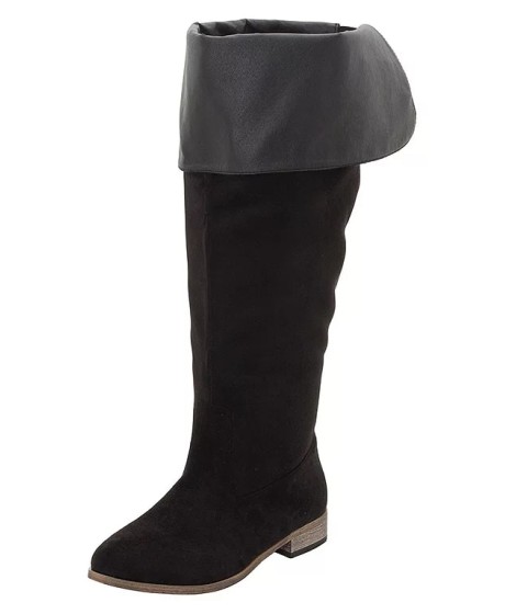 Zomšiniai Sheego batai plačiai blauzdai