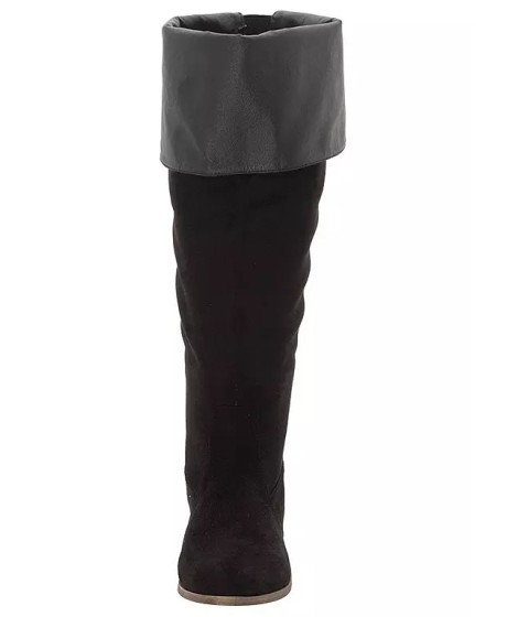 Zomšiniai Sheego batai plačiai blauzdai ir siaurai pėdai