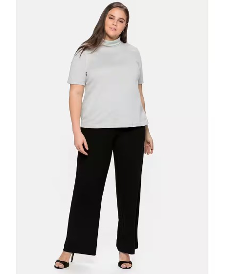 Sheego trikotažo palaidinė paaukštinta apykakle