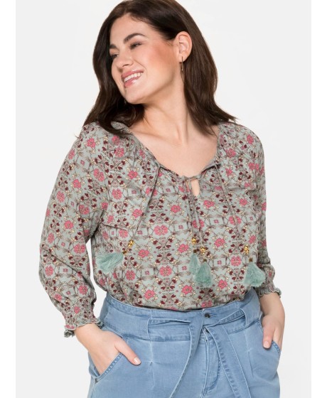 Romantiška Sheego trikotažo palaidinė