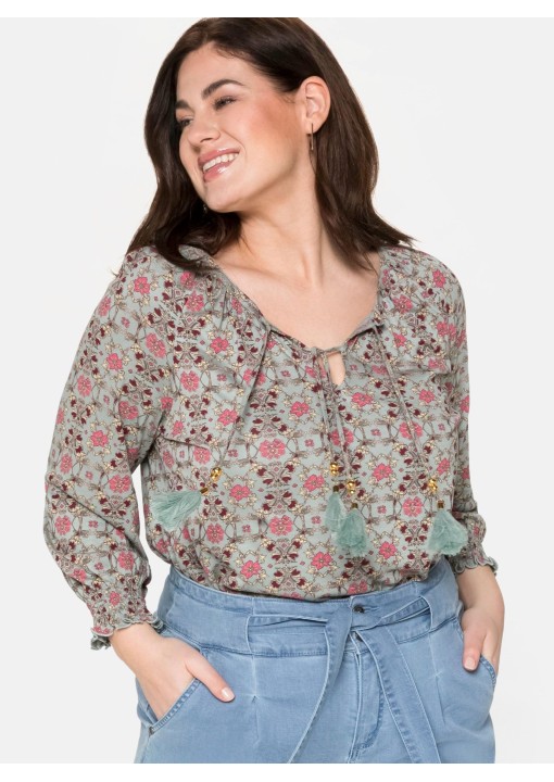 Romantiška Sheego trikotažo palaidinė