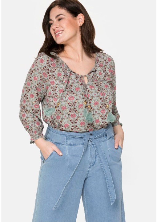 Romantiška Sheego trikotažo palaidinė