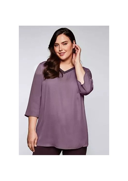 Sheego šifono tunika 3/4 ilgio rankovėmis
