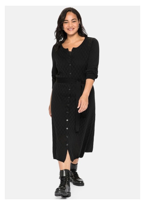 Raštuoto mezgimo Sheego suknelė